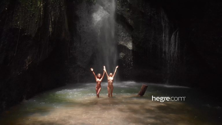 hegre 20 02 04 clover and putri naked in bali waterfall 4k