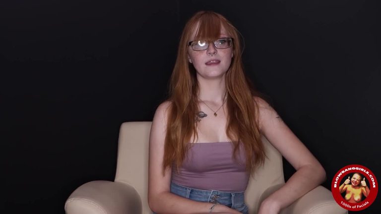 Amber Stark Ginger Sexy College Girl Takes 8 Guys BlowBang