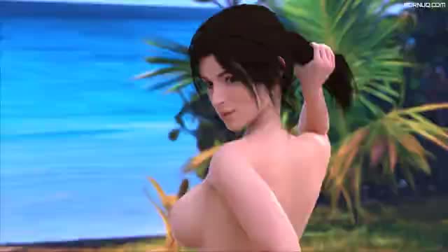 Grand Cupido Porn Picture Lara Croft in the Beach [2 1]