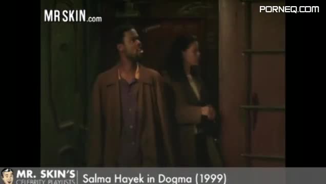 Salma Hayek Shows Off For Silent Bob And Jay
