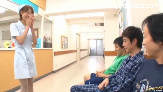 Blowjob Nurse Mio Oichi Is The Best For These Three Guys
