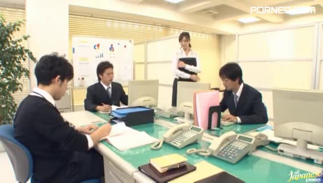Nanako Mori Asian Chick In Gangbang Office Sex