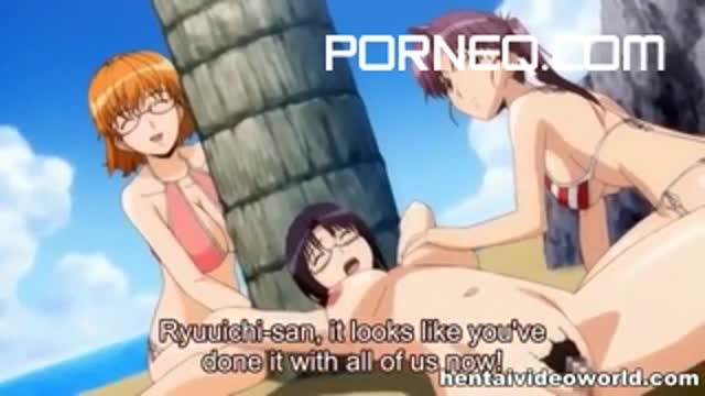 Hentai lesbians make out and have sex