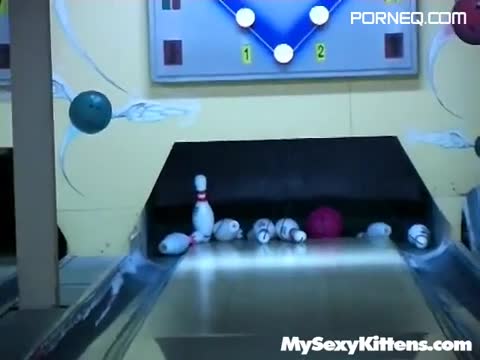 Hot Blonde Fucked in a Ten Pin Bowler