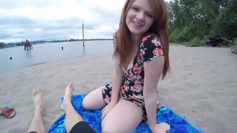 Young pair use Go Pro camera to create sex movie at seaside