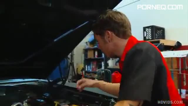 Mechanic fucks the cute owner of the car