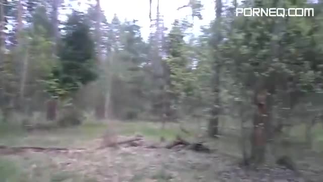 Forest Blowjob with cum swallow