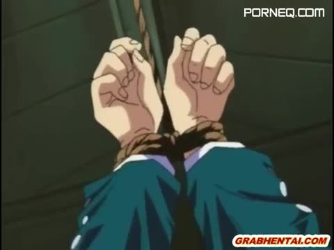Roped hentai teacher hot poking by old guy