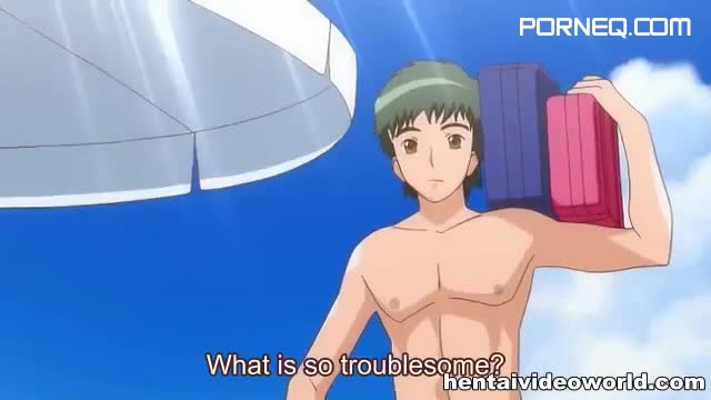 Anime swimsuit girl has sex on the beach Wankoz com