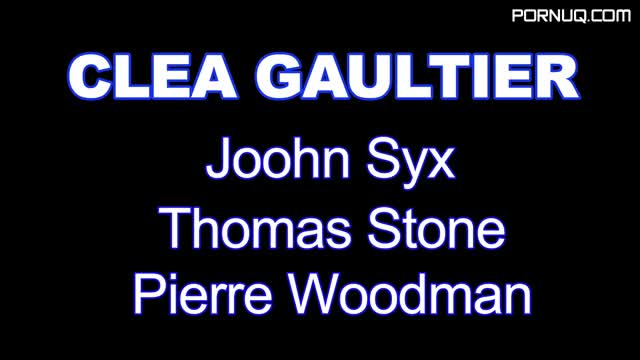 Clea Gaultier Hard Intensive sex with 3 men ()