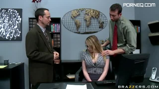 Busty Secretary Kagney Linn Karter Getting Her Pierced Pussy Fucked