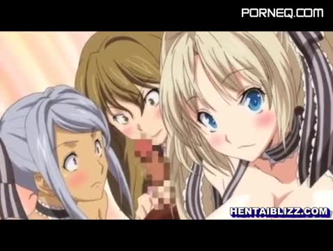 Hentai maids sharing a stiff dick Sex Video