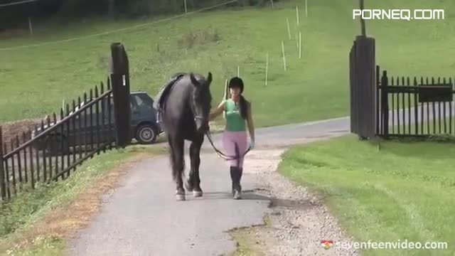Equestrian Teen Gets Pounded By Stable Hand