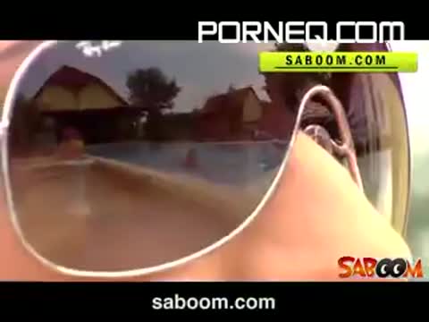 Horny Roxy Taggart gets fucked on the poolside at Saboom Uncensored