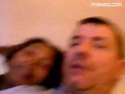 Dude drills his ebony slut on webcam