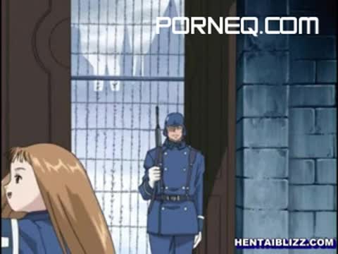 Cute hentai gets fingered pussy and sucked stiff dick by soldier Sex Video