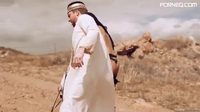 Arabian mistress dominates captured stud with lusty cock riding
