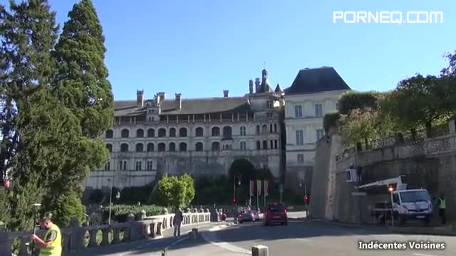 Timide historienne de 31 ans prise en double devant le chateau de Blois