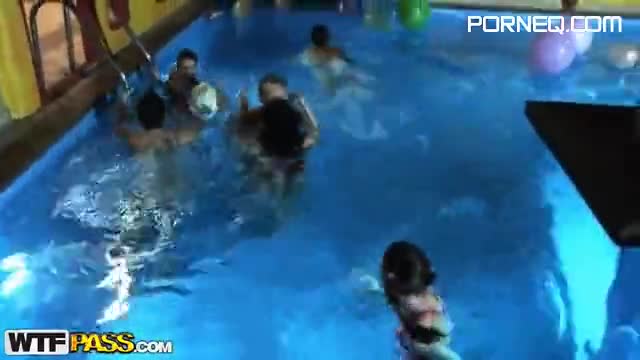 Horny Teens Have Hardcore Fun in Pool Orgy