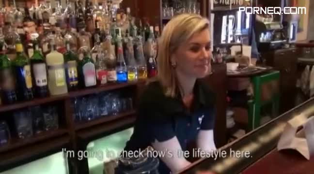 Guy fucks and sperms barmaid in her bar sleazyneasy com