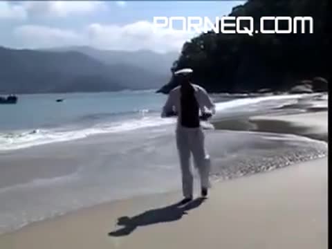 Whore gets fucked on the sand Uncensored