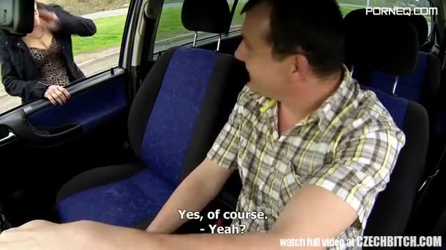 Czech MILF Hooker Fucked in Car