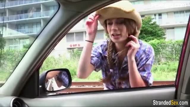 Free Porn Videos Teen hitchhiker Dillion rides a cock