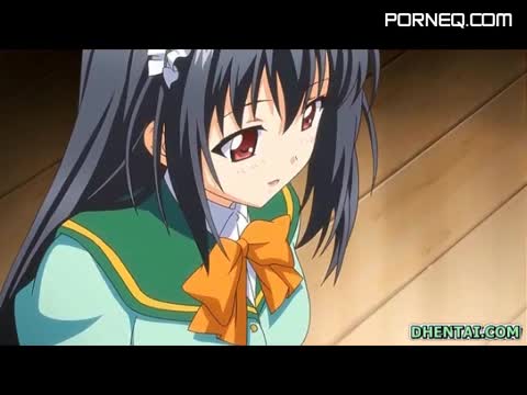 Schoolgirl hentai hot poked wetpussy from behind in the forest