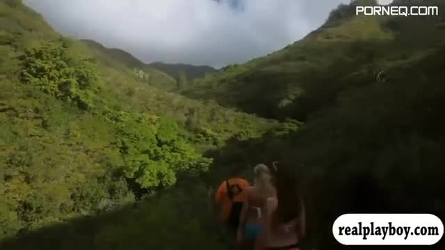 Free Porn Videos Lusty badass babes water surfing and skydiving in Hawaii