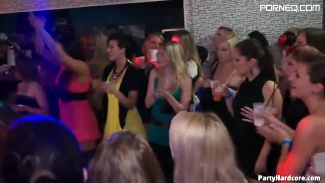 crazy party in a nightclub full of hot girls want to fuck all night