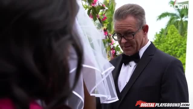 Black bride Diamond Jackson gets fucked by her hung groom