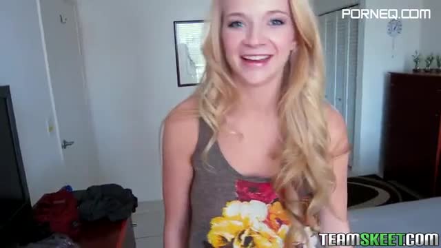 Hot blonde teen in porn audition