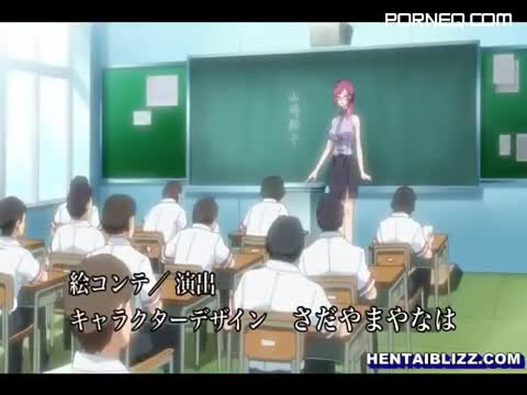 Schoolgirl hentai caught and fingered pussy