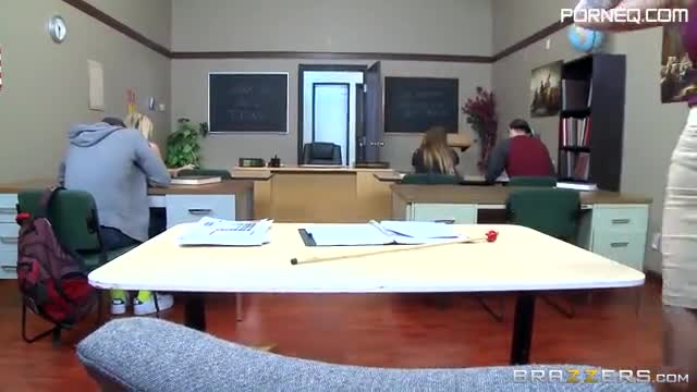 Big cock classroom fucking for hot teacher Monique Alexander