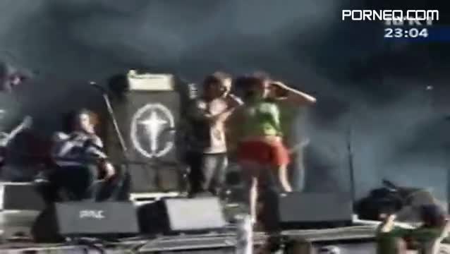 Naughty Couple Fucking On Stage During A Concert —