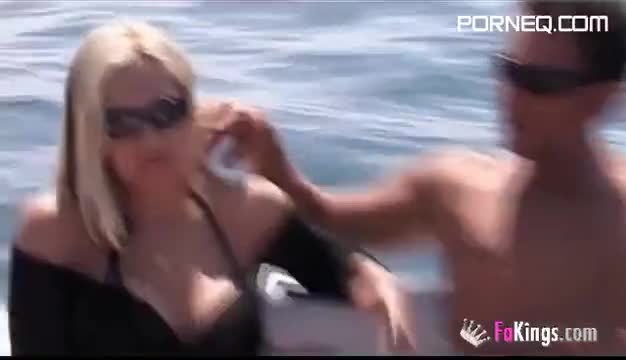Homemade porn, fucking in a boat with two whore girls very partying of ibiza