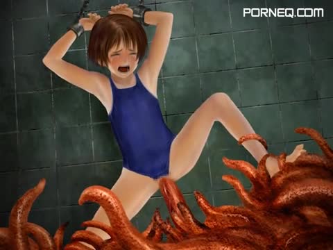 3D Hentai 偽もの ロリ触手・異種輪姦 動画集 修正強め版 Nisemono Loli Tentacle Horror By Force Movie Trove Revised Edition tentacle A swim suit