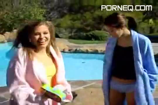 Topanga and Chloe show off stripping outside