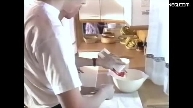 A Very Rare Classic Vintage Porn Sex Scene At The Kitchen