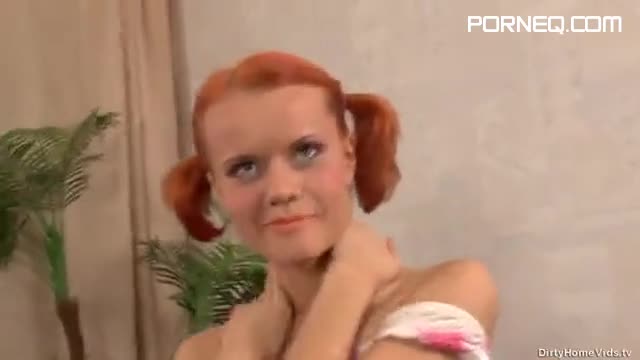 Skinny Redhead With Pigtails Gets Cocked