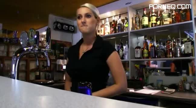 Hot bartender chick Lenka fucks for cash sleazyneasy com