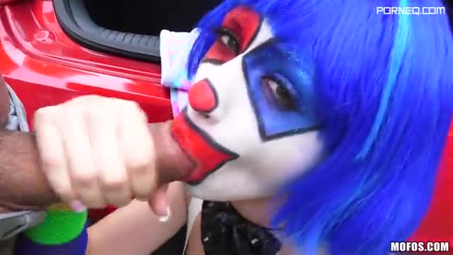 Huge dick cheers up sad clown girl Mikayla Mico