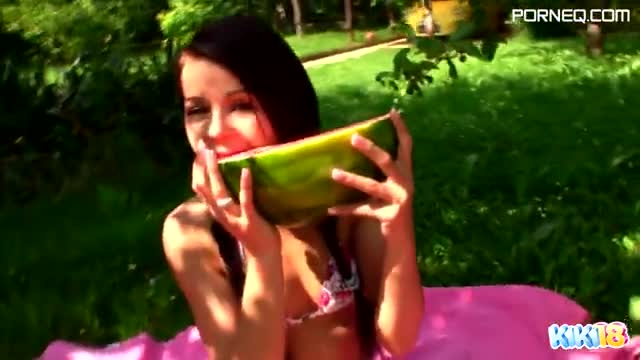 Eating Watermelon And Masturbating