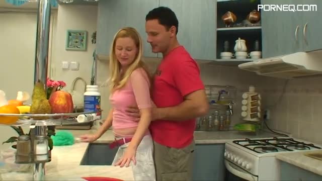 Sexy Blonde Teen Getting Fucked In The Kitchen —