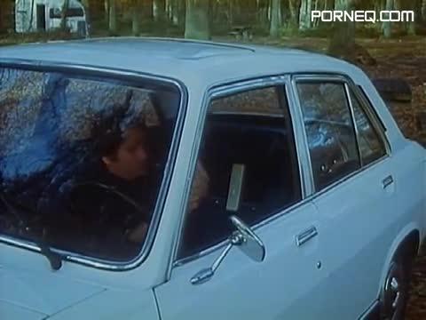 Blonde Brigitte Lahaie sits into the car to ride a dick