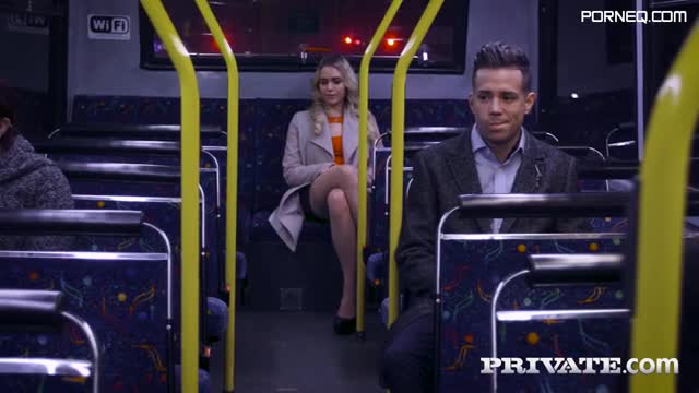 Promiscuous beauty Mia Malkova makes out with stranger on a bus