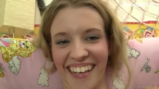 A Nouthful Of Cum For A Sexy Blonde Teen