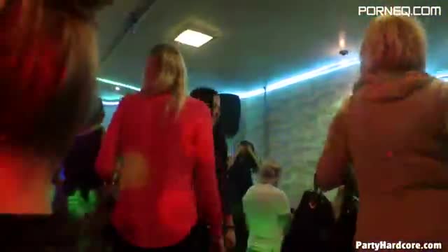 Sex party in nightclub with wild girls