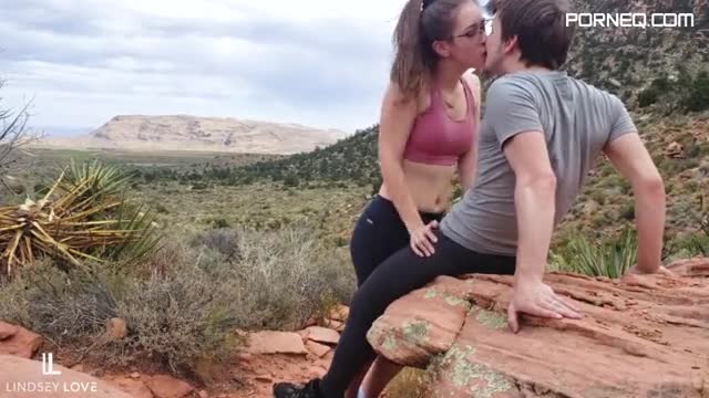 Couple fucks in the field while doing hiking