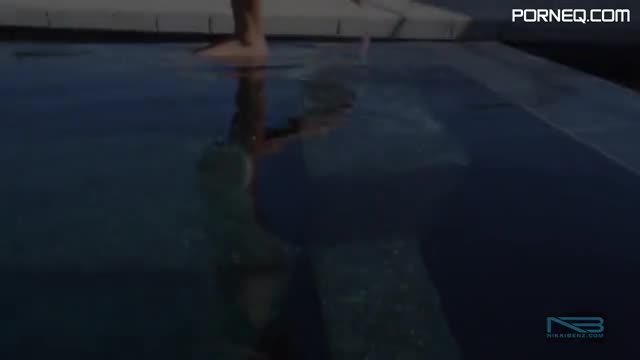 Nikki Benz softcore in the pool along horny ass babe with tight vag